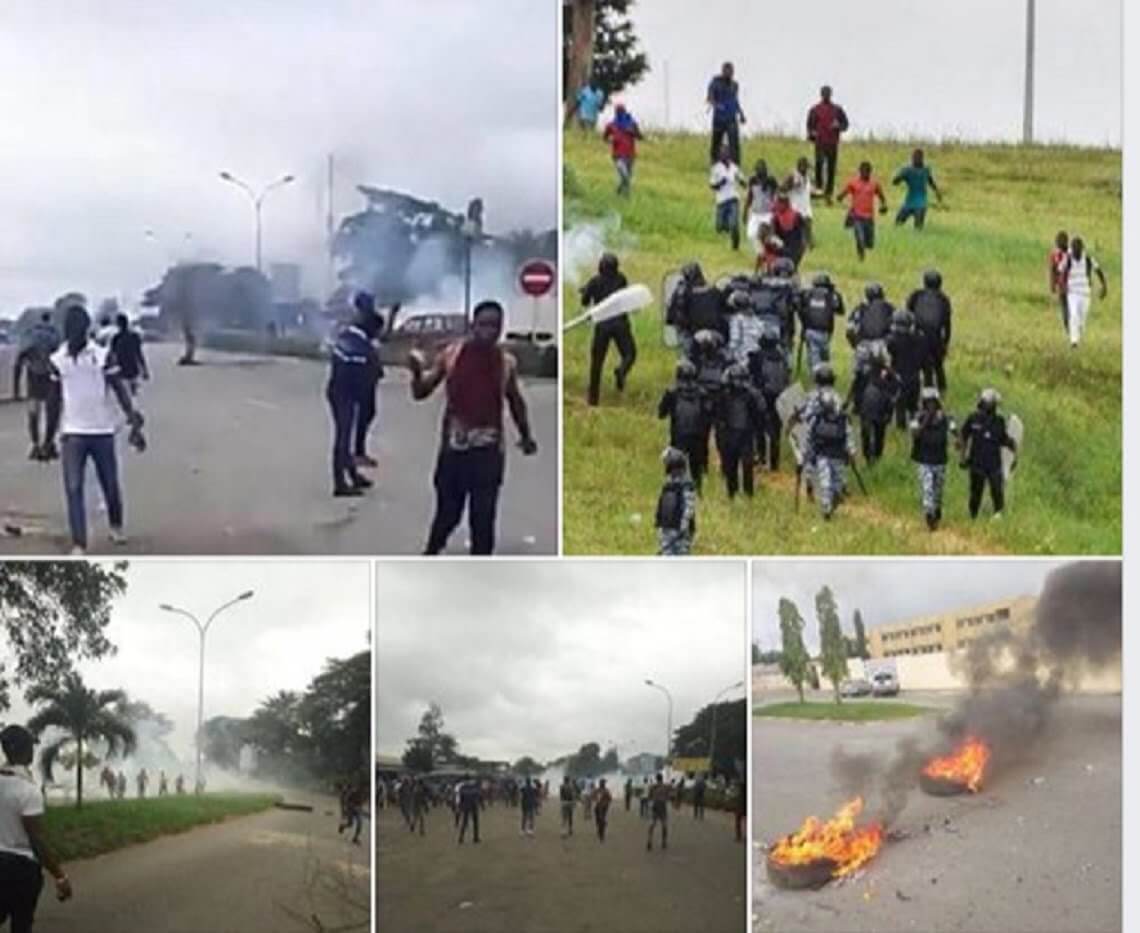 Côte-d’Ivoire: Échauffourées entre étudiants de la FESCI et forces de l’ordre sur le campus de Cocody (Abidjan)