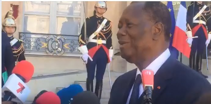 «La Côte-d’Ivoire remplit les critères de convergences à l’Eco», annonce Ouattara, après sa visite à Macron