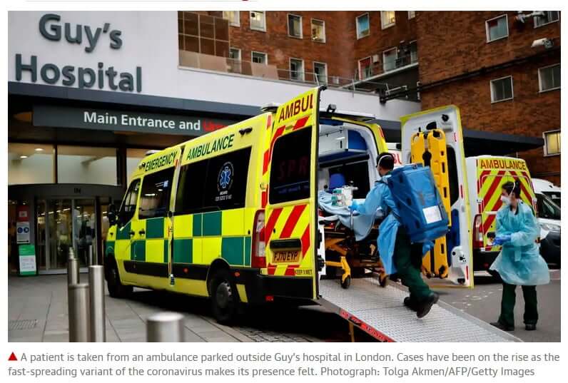UK: Le covid-19 à Londres est « hors de contrôle » un habitant sur 30 infecté selon le maire