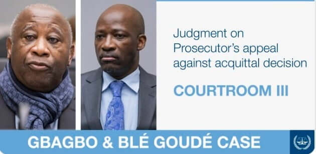 CPI/Côte-d’Ivoire: Le jugement sur l’appel contre les acquittements de Gbagbo et Blé Goudé rendu ce 31 mars