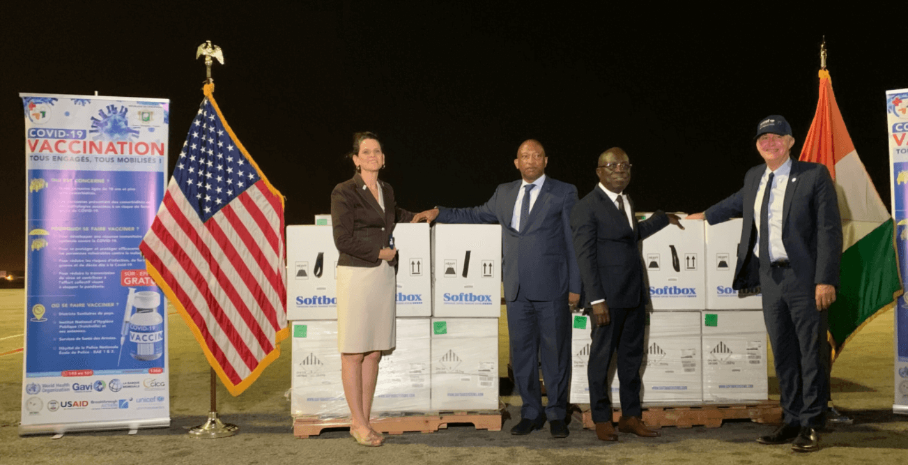 Covid-19: Les États-Unis annoncent un don supplémentaires de 1,7 million de doses du vaccin Pfizer à la Côte d’Ivoire