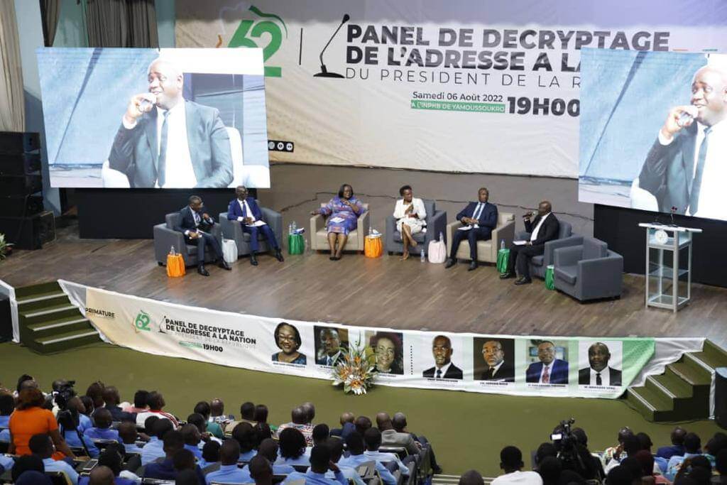 Discours à la nation / Ministres et acteurs sociaux décryptent Ouattara avec les étudiants de l’INPHB