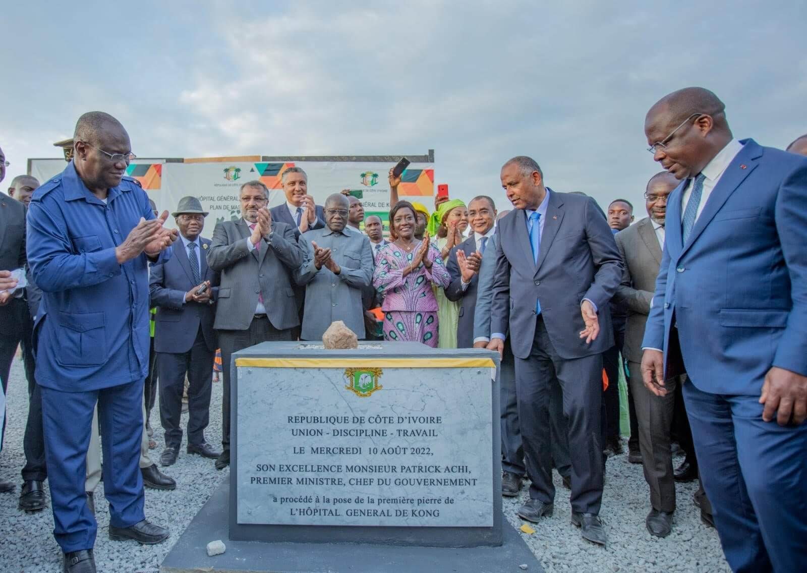 Les travaux du lycée professionnel et de l’hôpital général de Kong officiellement lancés
